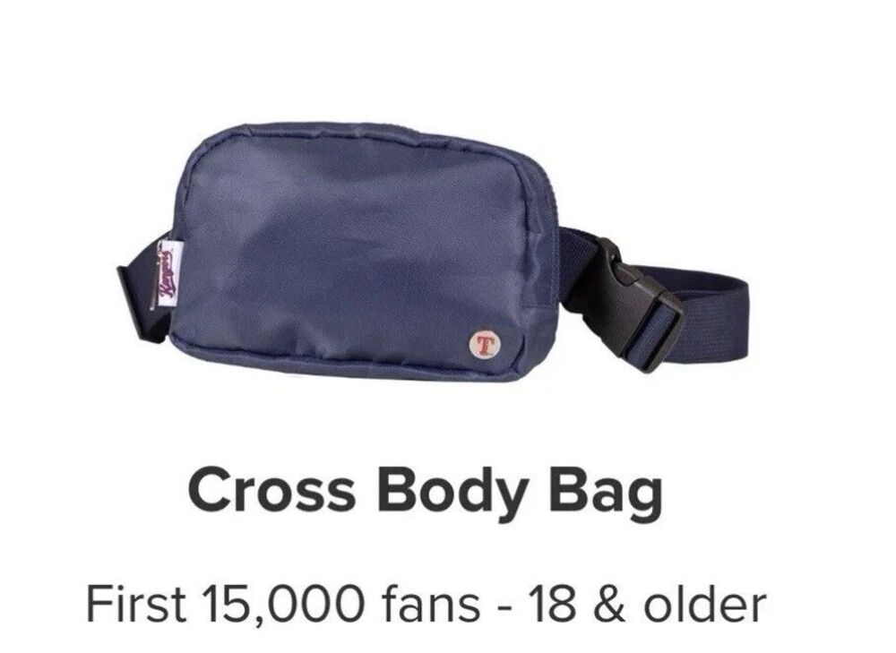 NEW Texas Rangers Crossbody Bag -SGA 4/17/25 Blue
